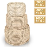 Vingo - Sisalseil Haustier Sisalseile Katzenkratzseil Seil Kratzbaumseil 5000x0.6CM Vingo - Sisalseil Haustier Sisalseile Katzenkratzseil Seil Kratzbaumseil 5000x0.6CM von VINGO