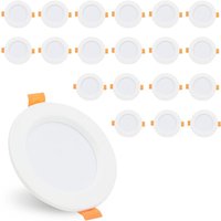 Swanew 20er led Einbaustrahler Deckeneinbauleuchte Set Einbauleuchte Deckenleuchte Einbauspot Deckenspot IP44 400LM Warmweiß 5W Strahler Swanew 20er led Einbaustrahler Deckeneinbauleuchte Set Einbauleuchte Deckenleuchte Einbauspot Deckenspot IP44 400LM Warmweiß 5W Strahler von VINGO