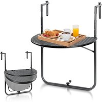 Swanew Balkontisch Hängetisch Klapp-Tisch Balkonhängetisch klappbar universell 60x40cm von VINGO