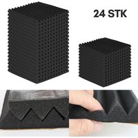 Swanew Dreieckschaumstoff- selbstklebend (50x50x 2,5 cm) Akustikschaumstoff Acoustic Foam self adhesive - Schalldämmmatten zur effektiven Akustik von VINGO