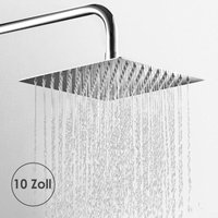 Vingo - swanew Kopfbrause Rainshower Rostfrei 25cm poliert Regendusche Duschkopf von VINGO