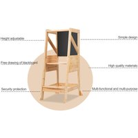 Vingo - swanew Lernturm für Kinder Learning Tower Lernstuhl Hochstuhl Tritthocke Natural 100 kg Vingo - swanew Lernturm für Kinder Learning Tower Lernstuhl Hochstuhl Tritthocke Natural 100 kg von VINGO