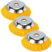 Swanew Unkrautbürste 3er Nylon 25,4x200mm Freischneideraufsatz 8 Zoll Nylonbürste Für Stihl Motorsense Freischneider von VINGO