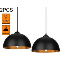 Vingo - 2er Set Pendelleuchte Lampenschirm ø 30cm Pendellampe Industrielle Vintage Metall E27 Hängelampe 60W Hängeleuchte Deckenlampe von VINGO