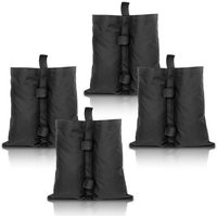 VINGO 4X Pavillon Sandsäcke Standfuß Gewichte Set schwarz Für Zelt Faltpavillon Halterung Party robust Waterproof Outdoor-Sandsack gewichtete Füße von VINGO