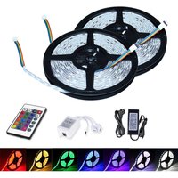 VINGO 5M LED Streifen set , LED Strip 30 LEDs, LED not wasserdicht(IP20), mit 24 Tasten Fernbedienung von VINGO