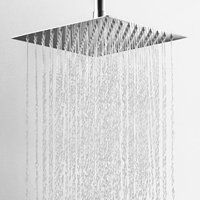 SWANEW Duschkopf Kopfbrause Edelstahl Regendusche Regenbrause Wellness Brausekopf V304 25cm von VINGO