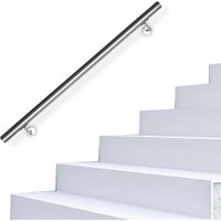 Edelstahl Handlauf Treppengeländer Geländer Wandhandlauf Wand Treppe,Länge:180 cm - Vingo von VINGO