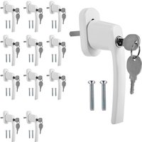 Wolketon - swanew Fenstergriff Kindersicherung Fenstergriffe Schloß abschließbar Fenster Alu Set weiß 12X Wolketon - swanew Fenstergriff Kindersicherung Fenstergriffe Schloß abschließbar Fenster Alu Set weiß 12X von WOLKETON