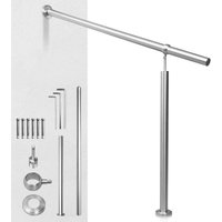Vingo - swanew Geländer Treppengeländer Edelstahl Eingangsgeländer Handlauf für Treppen Wandhandlauf Treppengeländer Außen Innen 150cm von VINGO