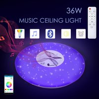 Vingo - Led Deckenleuchte Dimmbar 36W Farbwechsel mit Bluetooth Lautsprecher , Fernbedienung und APP-Steuerung, rgb Farbwechsel, Sternenhimmel Lampe von VINGO