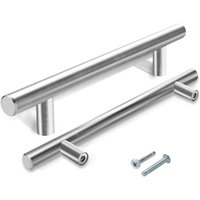 SWANEW Möbelgriffe Schrankgriffe Küche Schrankgriff Bad Küchengriff Büro Türgriff 188x128x10MM 50 Stück von WOLKETON