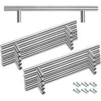 SWANEW Möbelgriffe Schrankgriffe Küche Schrankgriff Bad Küchengriff Büro Türgriff 220x160x12MM 10 Stück von WOLKETON