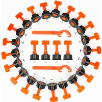 Swanew Nivelierset Fliesen 220 Stück Fliesen Nivelliersystem Fliesenausgleichssystem Fliesen Leveler Bau von Wänden Böden Wedge Handwerkzeug mit 8 von VINGO