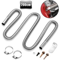 Vingo - 200cm Abgasschlauch Abgasrohr Edelstahl Diesel Standheizung Auspuffrohr Heizgeräte Zubehör von VINGO