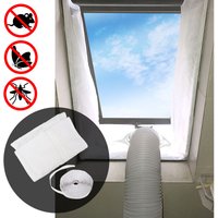 Vingo - Fensterabdichtung 400cm AirLock für mobile Klimageräte und Ablufttrockner Hot Air Stop von VINGO