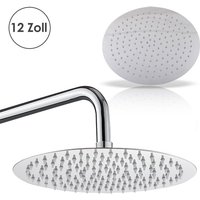 Vingo - Kopfbrause Rainshower Rostfrei 30cm poliert Regendusche Duschkopf - Silber von VINGO