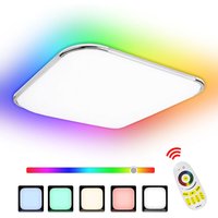 LED-Deckenleuchte Bad Deckenleuchte Küche Wohnzimmer IP44 rgb 24W - Weiß - Vingo von VINGO