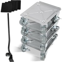 Vingo - swanew Möbelroller 4 stück Transportroller Möbelroller Schwerlastrollen Rollbrett Umzugsset 500 kg mit Lenkungsrollen für alle Böden Vingo - swanew Möbelroller 4 stück Transportroller Möbelroller Schwerlastrollen Rollbrett Umzugsset 500 kg mit Lenkungsrollen für alle Böden von VINGO