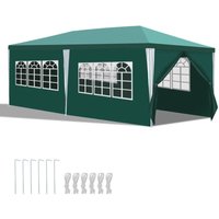 Pavillon Seitenteile Camping Partyzelt Festzelt Stabilitat Partyzelte 3x6m Grün - Vingo Pavillon Seitenteile Camping Partyzelt Festzelt Stabilitat Partyzelte 3x6m Grün - Vingo von VINGO
