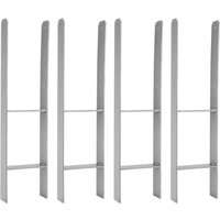Vingo - Pfostenanker Pfostenträger H-Pfostenanker Vierkantholzpfosten fuer Pfosten Pfahlbauten Wildtürme Zäune Pergola 4 Stück 81MM Vingo - Pfostenanker Pfostenträger H-Pfostenanker Vierkantholzpfosten fuer Pfosten Pfahlbauten Wildtürme Zäune Pergola 4 Stück 81MM von VINGO