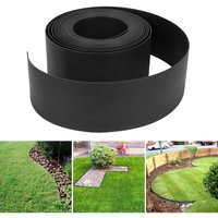 Rasenkante Rasenbegrenzung Beeteinfassung 10m Beetumrandung mehrere Auswahl 12.5cm hoch stabile Mähkante schwarz - Vingo von VINGO