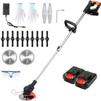 Vingo - swanew Rasentrimmer Freischneider mit 2x 21V 1.5,0Ah& Ladegerät Akku 18krpm Elektro Mit Ladegerät von VINGO