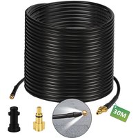 Vingo - swanew Rohrreinigungsschlauch für Hochdruckreiniger 180bar- Rohrreinigungsset Schlauch mit Adapter geeignet für Kärcher K2-K7 30m von VINGO