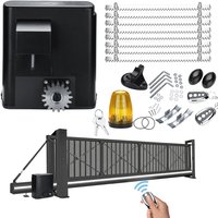 Schiebetorantrieb Max 600 kg Torgewicht Nennleistung 280W Torantrieb Schiebetor mit 8 x Schienen und 2 Fernbedienungen Torantrieb Hoftorantrieb von VINGO