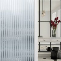 Vingo - swanew Sichtschutzfolie 3D Fensterfolie Selbstklebend Spiegelfolie Sonnenschutzfolie Streifen 60x200cm von VINGO