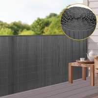 Vingo - swanew Sichtschutzmatte pvc Sichtschutz Garten Sichtschutzzaun Balkon Zaun Windschutz Balkonverkleidung Anthrazit 90x500cm Vingo - swanew Sichtschutzmatte pvc Sichtschutz Garten Sichtschutzzaun Balkon Zaun Windschutz Balkonverkleidung Anthrazit 90x500cm von VINGO