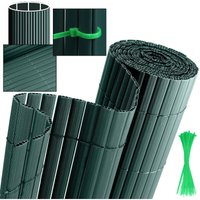 Vingo - swanew Sichtschutzmatte pvc Sichtschutz Garten Sichtschutzzaun Balkon Zaun Windschutz Balkonverkleidung Grün 80x300cm von VINGO