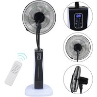 Standventilator mit 2 Liter Wasserzerstäuber 3 Modi Nebelfunktion Ventilator Lüfter Verstellbarer Neigungswinkel Stahl Schwarz Höhe 127 cm Standventilator mit 2 Liter Wasserzerstäuber 3 Modi Nebelfunktion Ventilator Lüfter Verstellbarer Neigungswinkel Stahl Schwarz Höhe 127 cm von VINGO