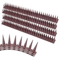 Vingo - swanew Vogelabwehr mit Spikes witterungsresistent Tierabwehr für Zäune und Mauern, braun 12x von VINGO