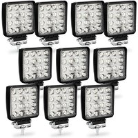 Led Arbeitsscheinwerfer 48W led Scheinwerfer Rechteck IP67 Wasserdicht 12V 24V für LKW,Offroad, suv, ATV,traktor Rückfahrscheinwerfer 10 Stück - Vingo von VINGO