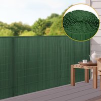 Vingo - swanew pvc Sichtschutzzaun Sichtschutzmatte Gartenzaun Sichtschutz Windschutz für Balkon &Terrasse, Grün 80x400cm von VINGO