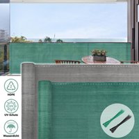 Vingo - swanew 100x10cm Balkonsichtschutz Sichtschutzfolie Blickdicht Zaun Garten hdpe Grau Balkonbespannung Balkonverkleidung Vingo - swanew 100x10cm Balkonsichtschutz Sichtschutzfolie Blickdicht Zaun Garten hdpe Grau Balkonbespannung Balkonverkleidung von VINGO