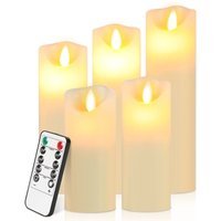 Vingo - swanew 5er Set led Kerzen mit Fernbedienung Flammenlose Timer led Kerze Outdoor Elektrische Kerze für Außen Vingo - swanew 5er Set led Kerzen mit Fernbedienung Flammenlose Timer led Kerze Outdoor Elektrische Kerze für Außen von VINGO