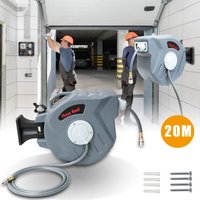 Vingo - swanew Automatik Schlauchtrommel Drucklufttrommel Druckluftschlauch 1/4' Schnellkupplung max. Arbeitsdruck 20M 18 Bar von VINGO