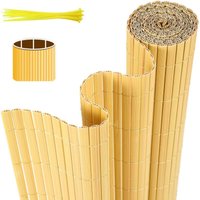 Vingo - swanew Sichtschutzmatte pvc Sichtschutz Garten Sichtschutzzaun Balkon Zaun Windschutz Balkonverkleidung Bambus 140x400cm Vingo - swanew Sichtschutzmatte pvc Sichtschutz Garten Sichtschutzzaun Balkon Zaun Windschutz Balkonverkleidung Bambus 140x400cm von VINGO