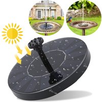 Swanew Solar Springbrunnen Gartenpumpen Solarpumpe 190L/h Solar Fontäne, 7V 1.5W Solarpumpe Solar Wasserspiel Fontäne Pumpe, Garten Monokristalline von VINGO