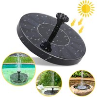 Swanew Solar Springbrunnen Outdoor Solar Teichpumpe mit 1.5W Solar Panel Solarpumpe Wasserpumpe Fontäne Schwimmender Brunnen für Gartenteich von VINGO