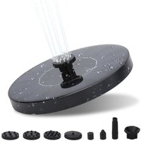 Swanew SolarPumpe Solarpumpen 1.5W Outdoor Solar Fountain, Birdbath Solar Water Fountain mit 6 Wasserstilen , freistehend schwimmend für Birdbath, von VINGO