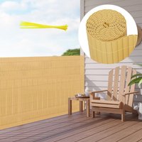 Vingo - swanew pvc Sichtschutzzaun Sichtschutzmatte Gartenzaun Sichtschutz Windschutz für Balkon &Terrasse, Bambus 120x400cm Vingo - swanew pvc Sichtschutzzaun Sichtschutzmatte Gartenzaun Sichtschutz Windschutz für Balkon &Terrasse, Bambus 120x400cm von VINGO