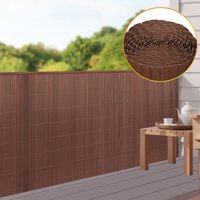 Vingo - swanew pvc Sichtschutzzaun Sichtschutzmatte Gartenzaun Sichtschutz Windschutz für Balkon &Terrasse, Braun 120x300cm Vingo - swanew pvc Sichtschutzzaun Sichtschutzmatte Gartenzaun Sichtschutz Windschutz für Balkon &Terrasse, Braun 120x300cm von VINGO