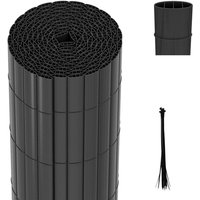 Vingo - swanew pvc Sichtschutzzaun Sichtschutzmatte Gartenzaun Sichtschutz Windschutz für Balkon &Terrasse, Grau 120x400cm Vingo - swanew pvc Sichtschutzzaun Sichtschutzmatte Gartenzaun Sichtschutz Windschutz für Balkon &Terrasse, Grau 120x400cm von VINGO