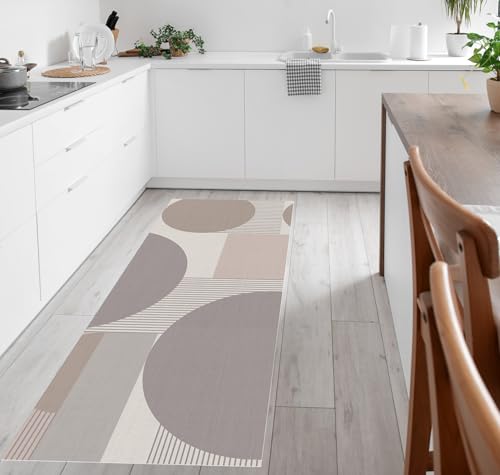 VINILIKO Design Hermes Vinylteppich, 50 x 100 cm, rutschfest, wasserdicht, waschbar, Verschiedene Größen, Vinyl-Teppich, Wohnzimmer, Küche von VINILIKO