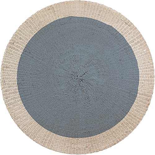 VINILIKO, Vinyl-Teppich, Rattanblau [Durchmesser] 150 von VINILIKO