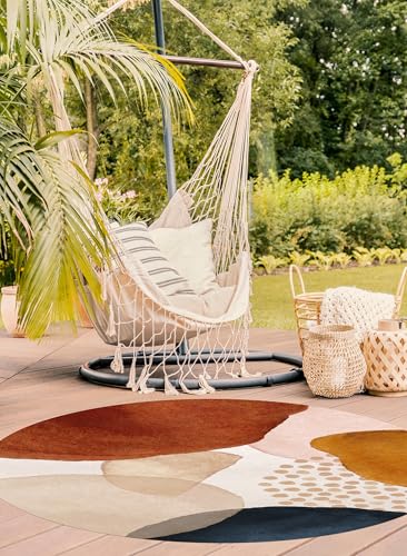 VINILIKO, Vinyl-Teppich, geeignet für den Außenbereich, Anoushka, hohe Qualität, bunt, [Diam] 150 cm von VINILIKO