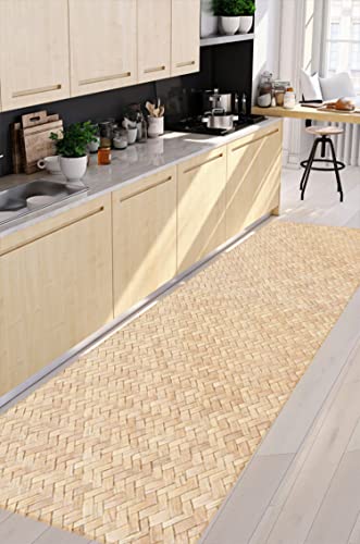 VINILIKO Design Vinylteppich, 66 x 180 cm, rutschfest, wasserdicht, waschbar, Verschiedene Größen, Vinyl-Teppich, Wohnzimmer, Küche von VINILIKO